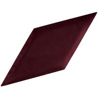 čalúnený panel 2ks, 30x59cm rovnobežník, bordová - bordová, Basics, textil (29,5/59/4cm) - MID.YOU