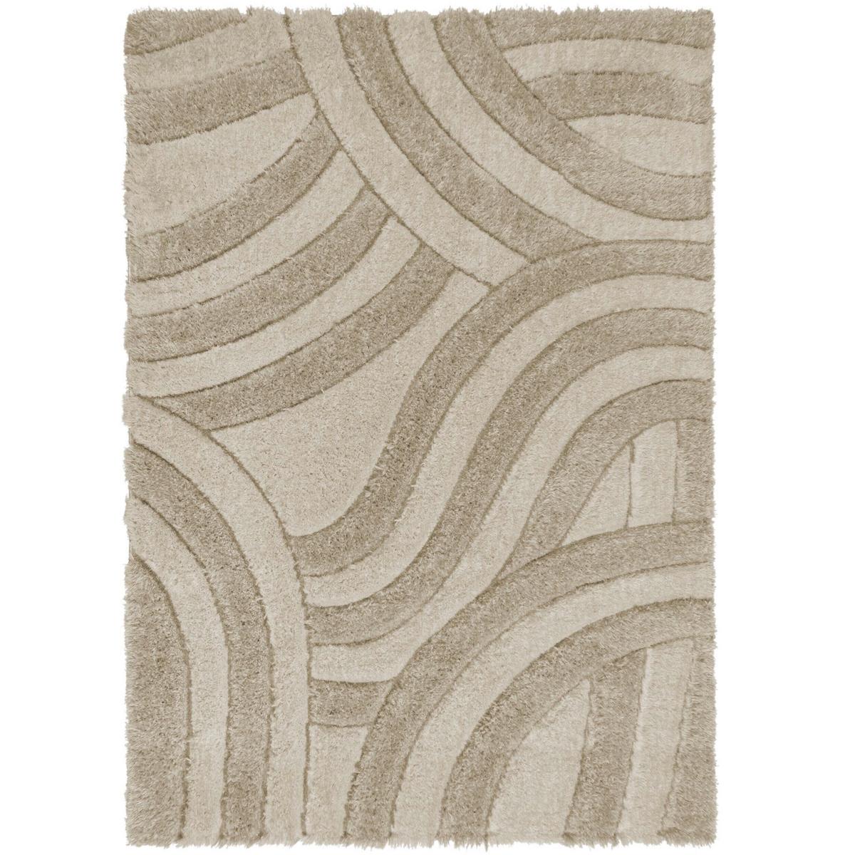 Shaggy Velvet Carved Natural 200x290 - Beige, Basics, Textil (200/290cm)