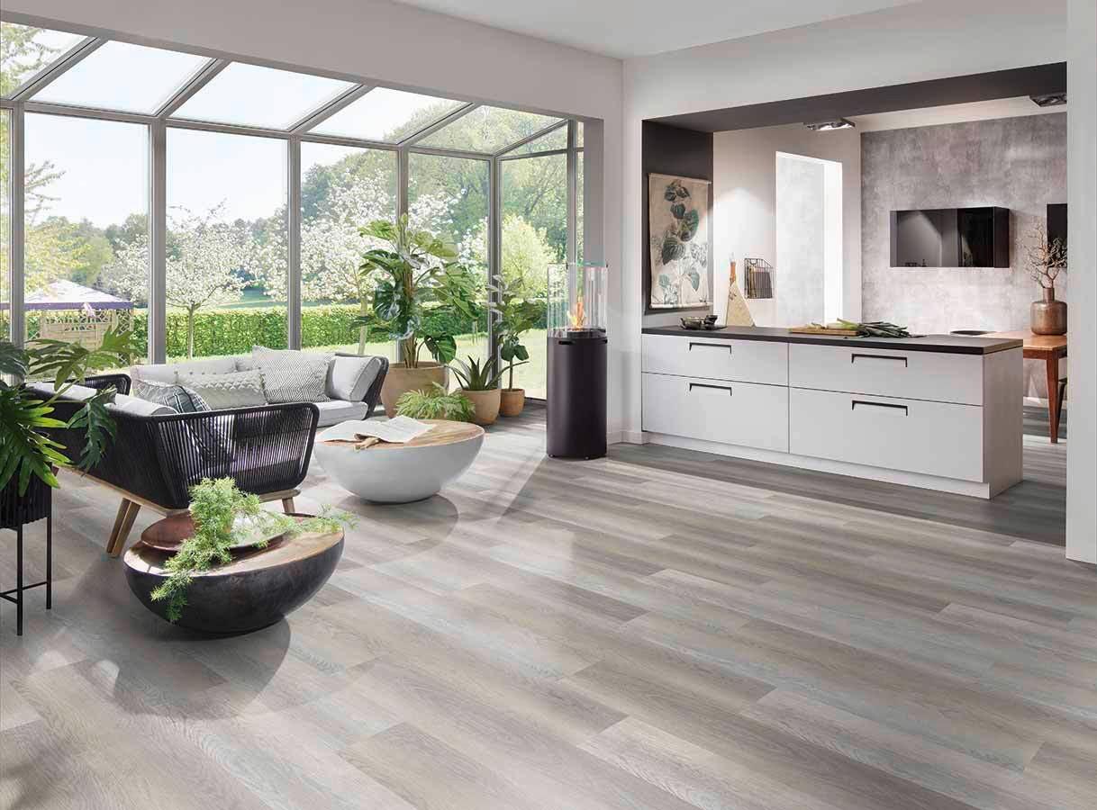 Designboden Eiche Landhausdiele 6,5 Mm - Eichefarben, Basics, Kunststoff (152.4/22.8/0.65cm)