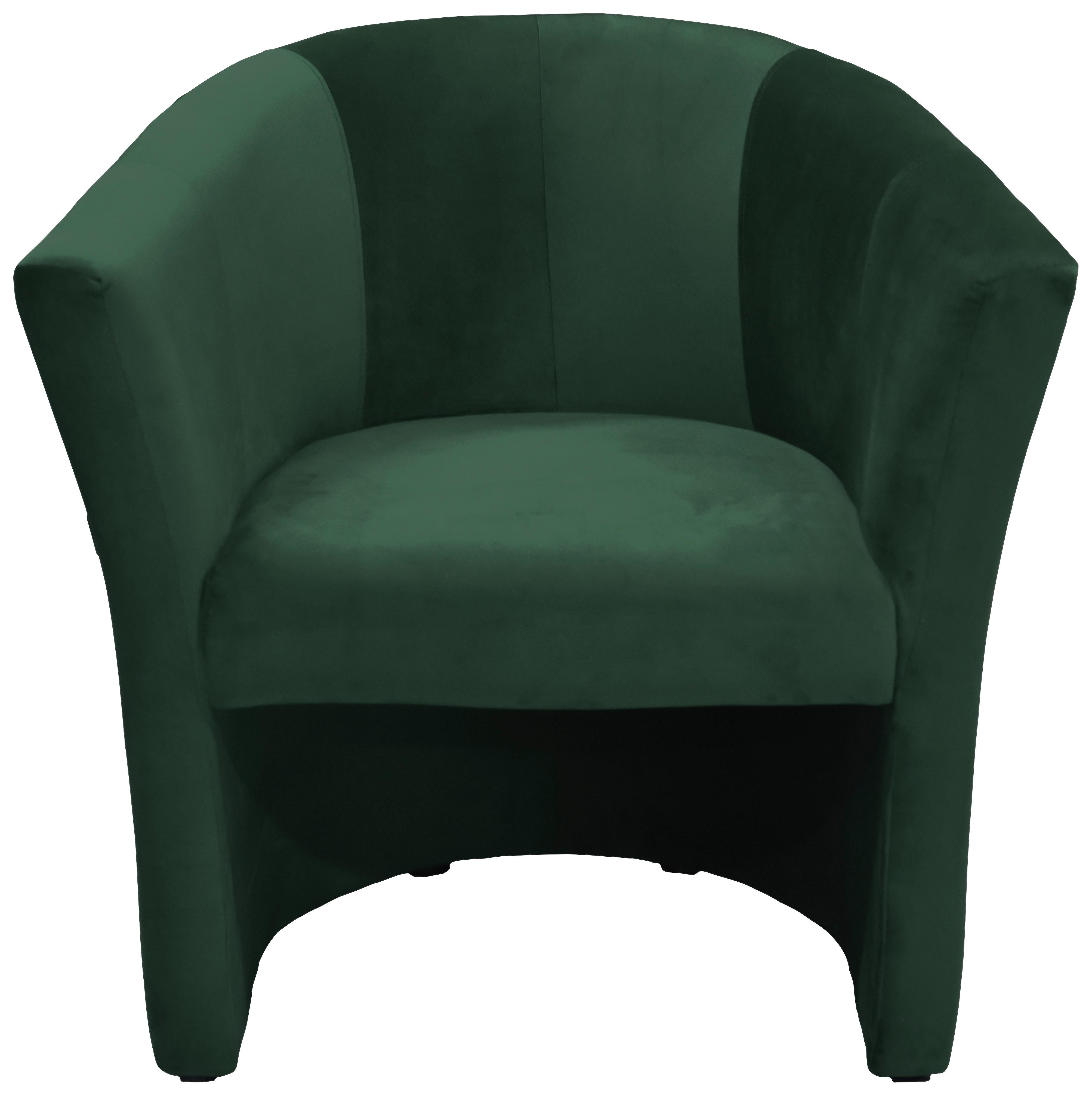 Relaxsessel Jazz - Schwarz/Grün, Design, Textil (75/76/65cm) - MID.YOU