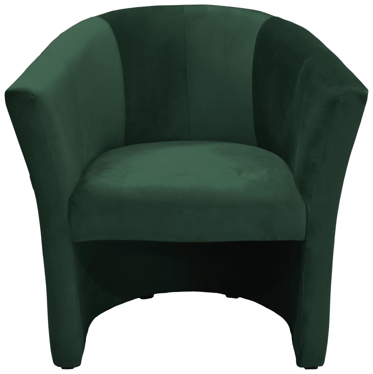 Cocktailsessel Jazz - Schwarz/Grün, Design, Textil (75/76/65cm) - MID.YOU