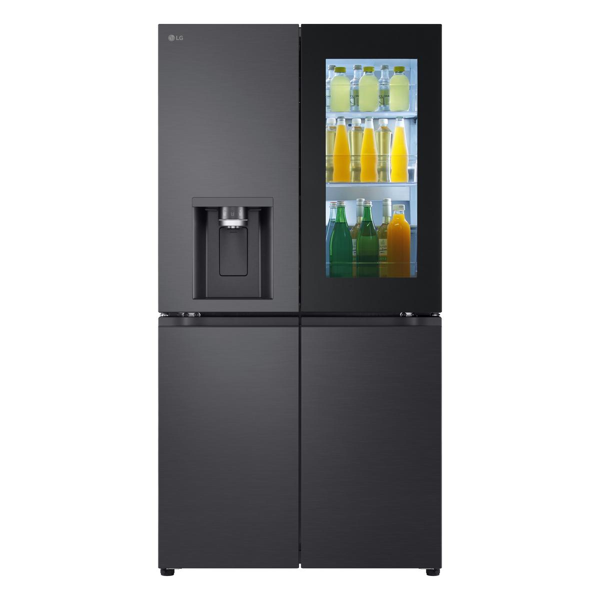 Side-By-Side Gmg960evje - Schwarz, Basics, Glas/Kunststoff (91,4/179,2/72,9cm) - LG