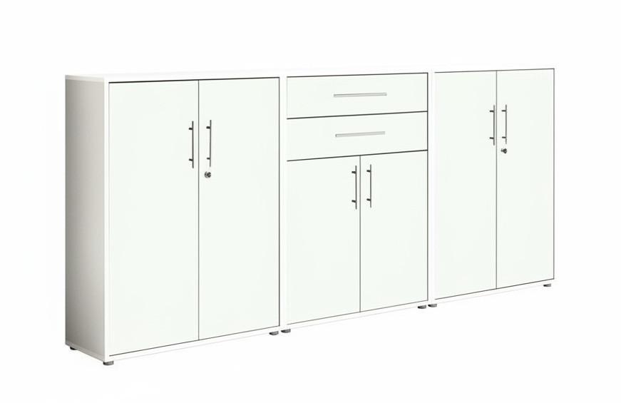 Aktenschrank Office Edition Weiß B: 253,2cm