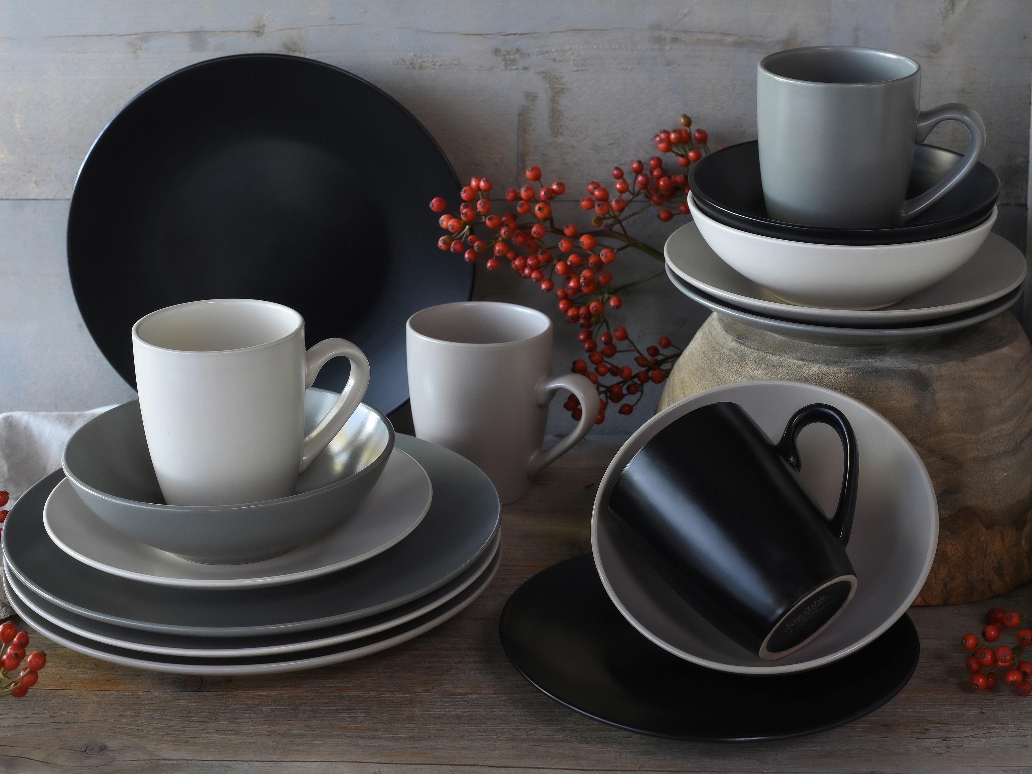 Kombiservice 25831 Manhattan - Taupe/Creme, Basics, Keramik - Creatable
