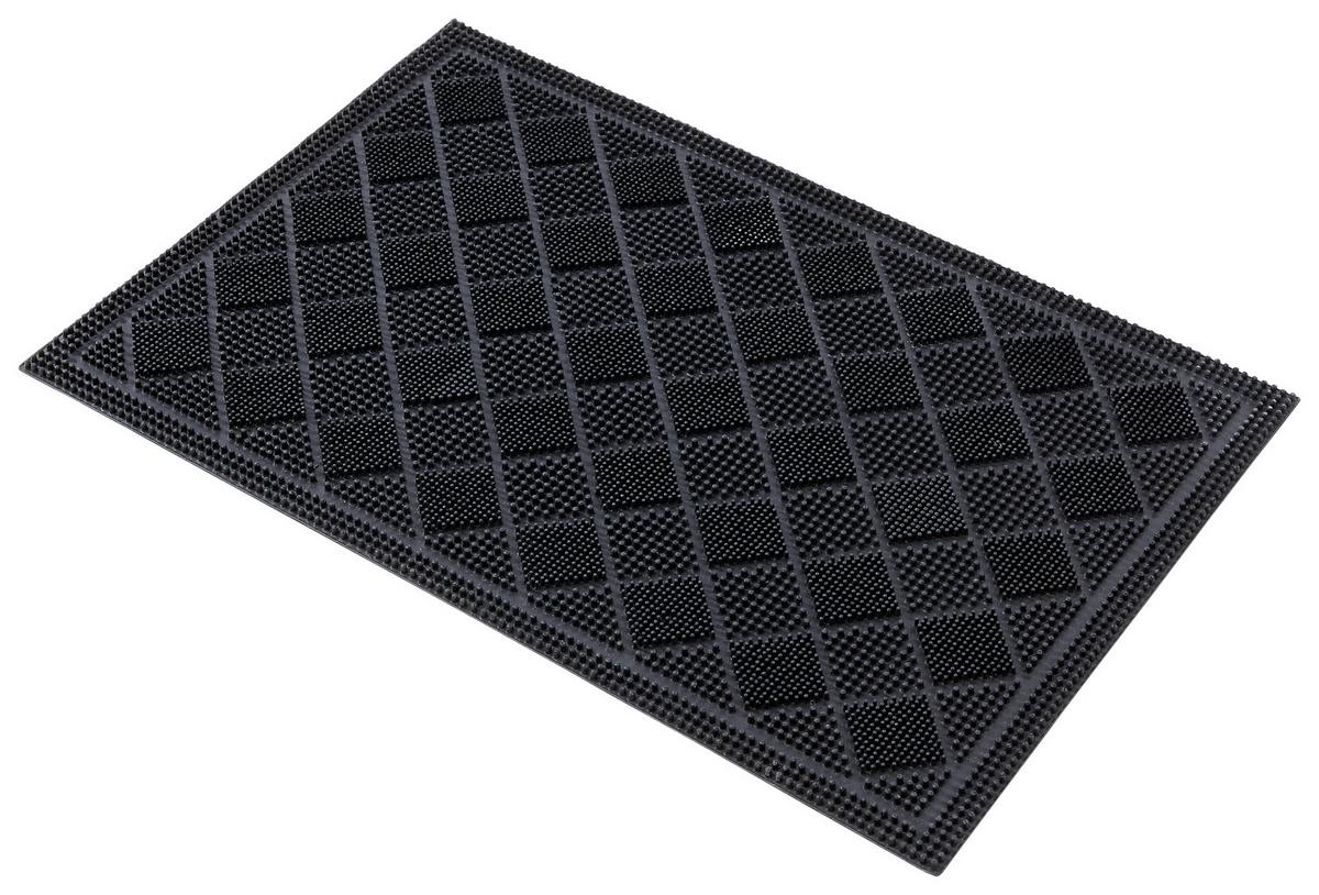 Fußmatte Dana 40x60 cm Gummi Rutschfest - Schwarz, KONVENTIONELL, Kunststoff (40/60cm) - Ondega