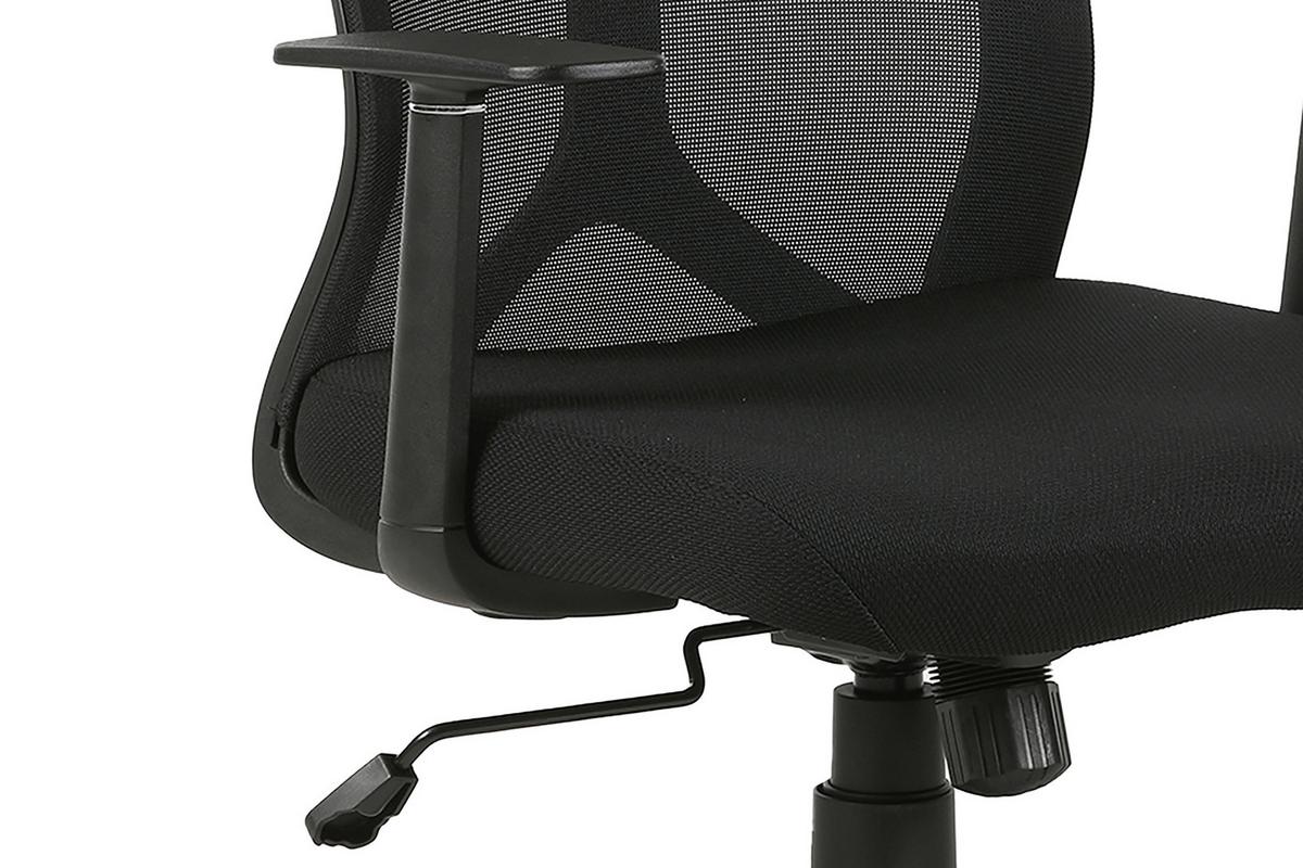 Drehstuhl Bone - Schwarz, MODERN, Kunststoff/Textil (61,5/91/51,5cm) - MID.YOU