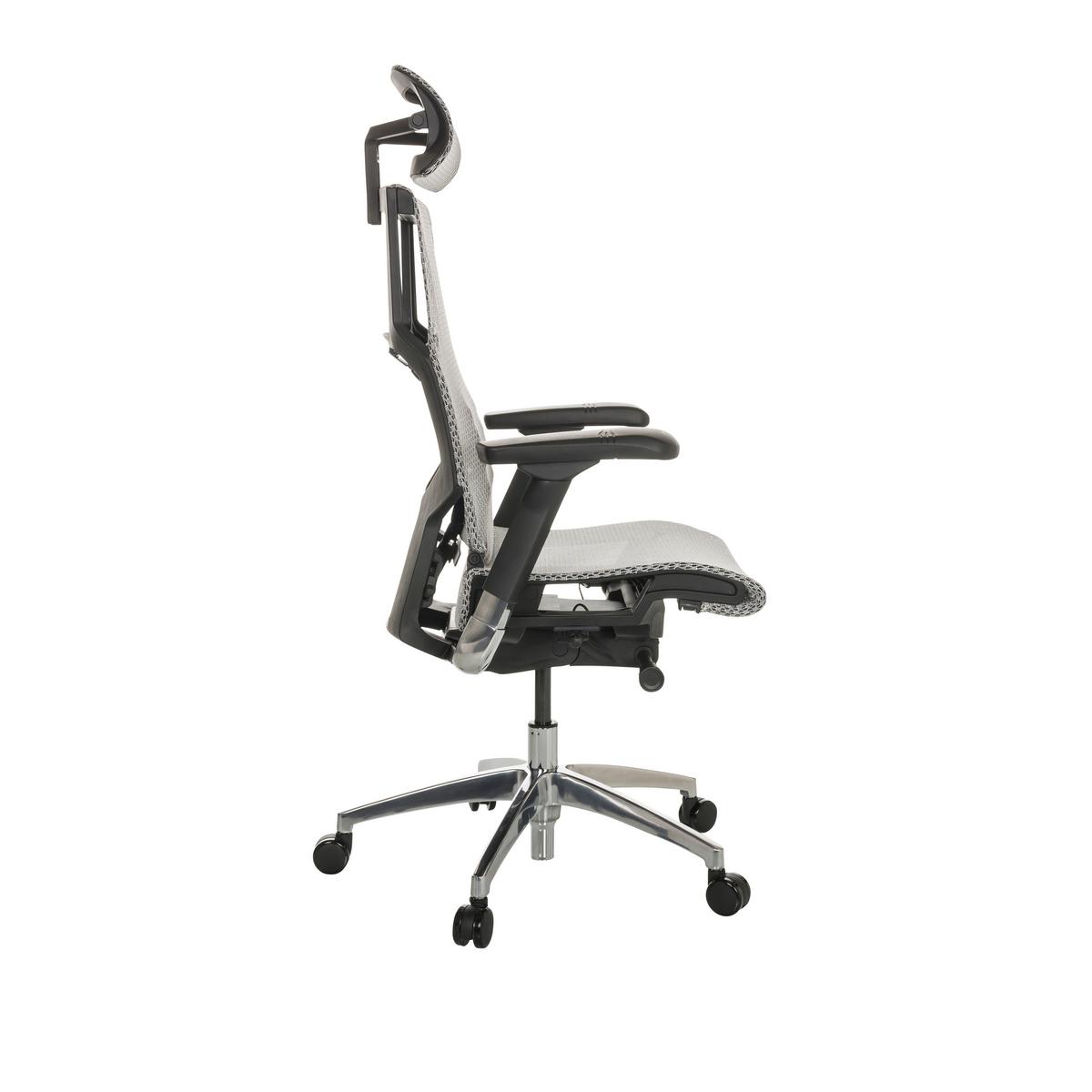 Drehstuhl Dynafit Ii - Silberfarben/Hellgrau, Basics, Kunststoff/Textil (67/119-135/60cm) - MID.YOU
