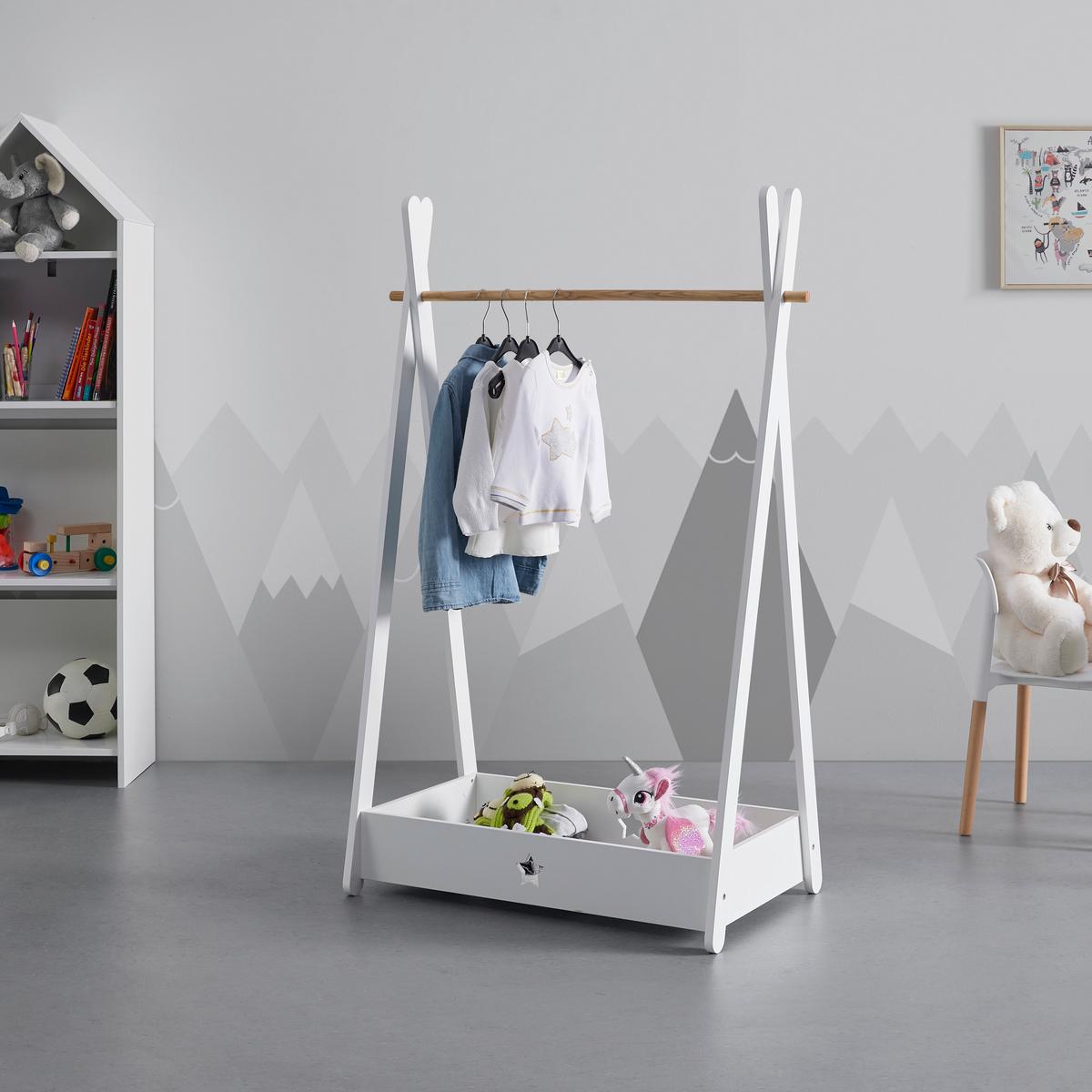 Stojan na šaty LIA - biela, Modern (73/126/43cm) - Bessagi Kids