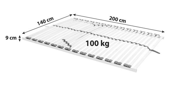 Lattenrost Primatex 220 140x200 cm 3 Zonen, Zerlegt - Holz (140/200cm) - Primatex