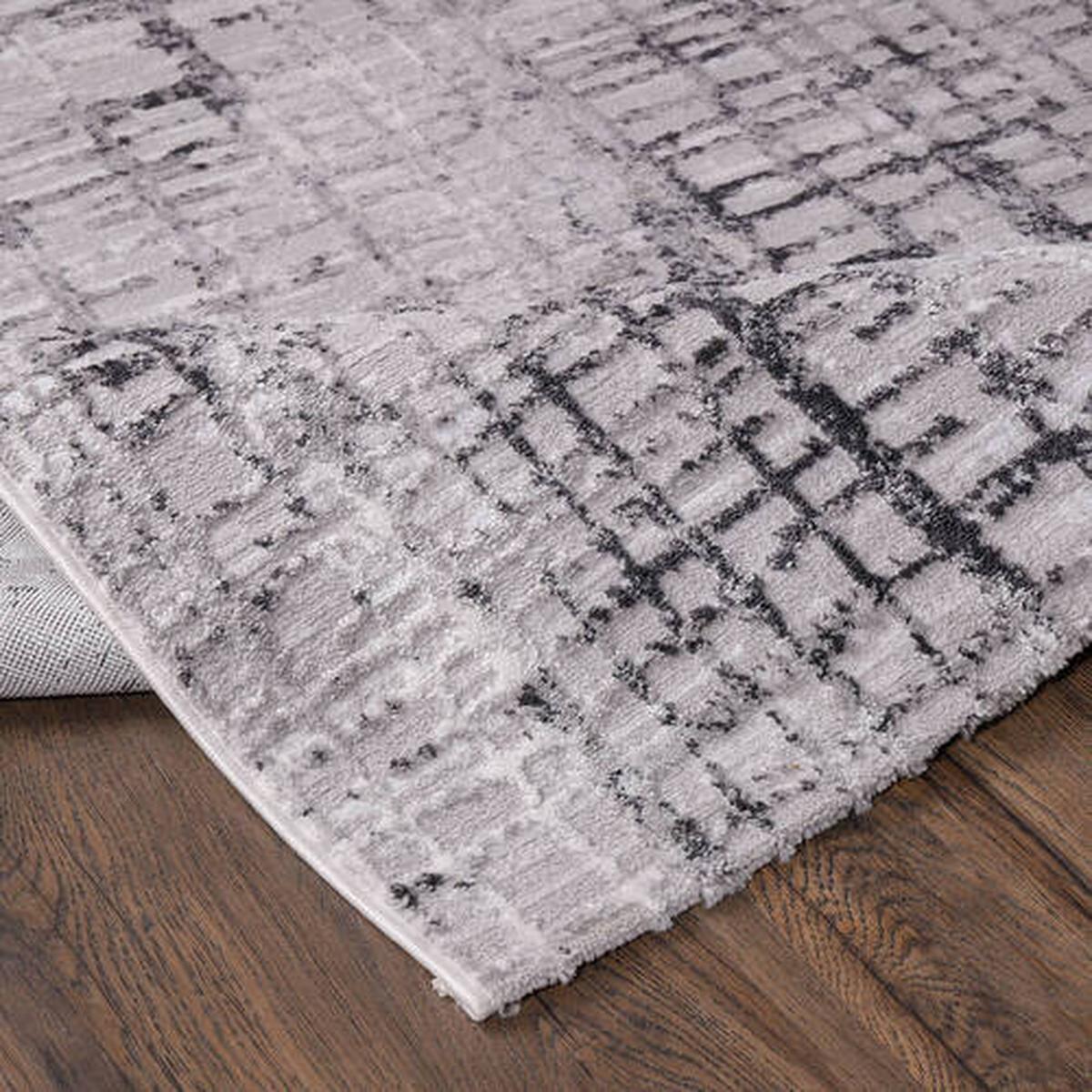 Läufer Evra - Dunkelgrau, Design, Textil (80/300cm)