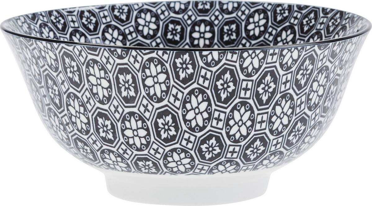 MISKA NA CEREÁLIE Shiva - čierna/biela, Lifestyle, keramika (15,5/7,5cm) - Modern Living