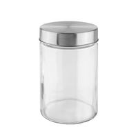 Dóza Magnus 1,15 l - čiré/barvy nerez oceli, Moderní, kov/sklo (11,5/17cm) - Mömax