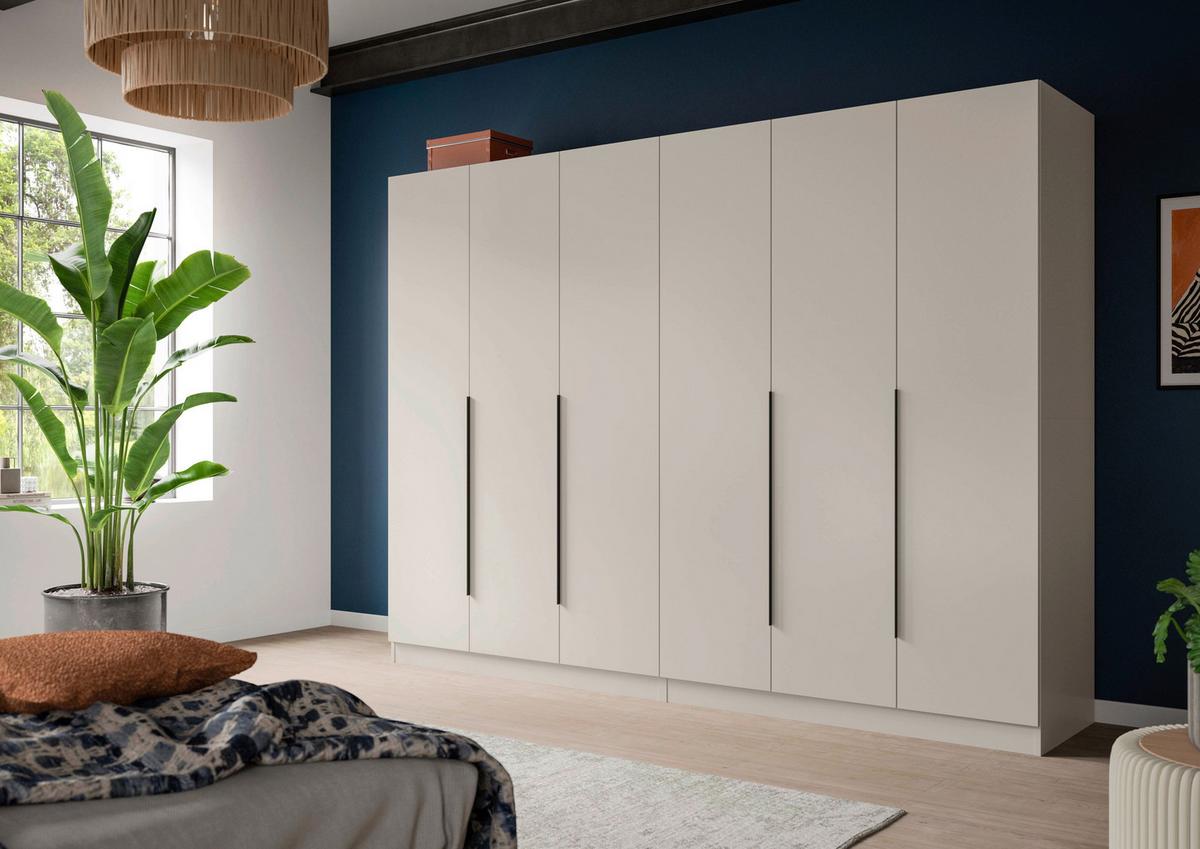 DREHTÜRENSCHRANK Kopenhagen Kaschmir B: 240cm - Kaschmir, MODERN, Holzwerkstoff (240/181/52cm) - Livetastic