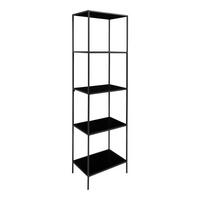 REGAL Vita, Schwarz B: 51 cm - Schwarz, Design, Holzwerkstoff/Metall (51/170/36cm) - MID.YOU