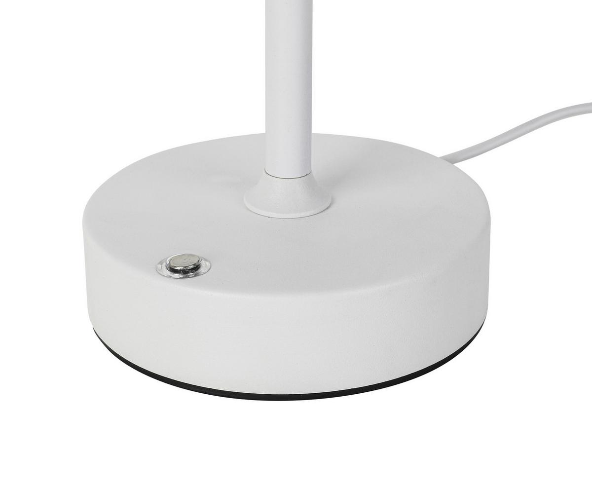 NABÍJATEĽNÁ STOLNÁ LAMPA JUMI - biela, Modern, plast (12/20cm) - Mömax