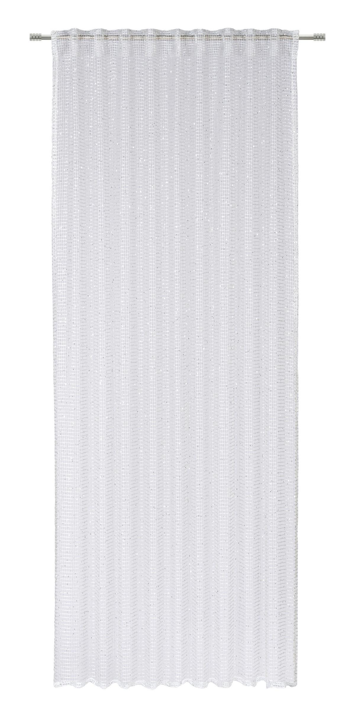 HOTOVÝ ZÁVĚS SPARKLE - šedá/barvy stříbra, textil (140/245cm) - Mömax