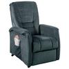 Fernsehsessel Harry Dunkelblau B: 77 cm - Schwarz/Dunkelblau, Design, Textil (77/107/88cm) - Livetastic