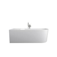 Badewanne Halbfreist. Badewanne Faro - Weiß, KONVENTIONELL, Kunststoff (170/75/60cm) - Sanotechnik
