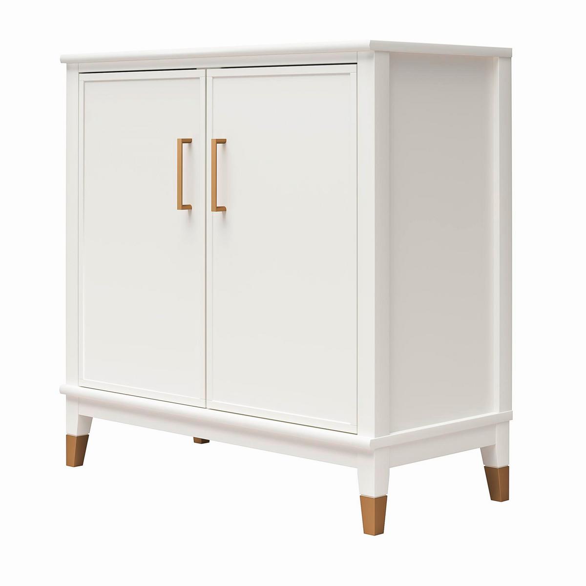 Kommode Westerleigh Weiß B: 84 cm - Weiß, Design, Holzwerkstoff/Metall (84/84/40cm) - MID.YOU