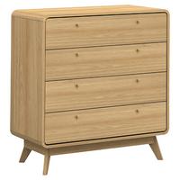 Kommode Cassie Naturfarben 80 cm - Eichefarben/Naturfarben, Design, Holzwerkstoff (80/88/39cm) - MID.YOU