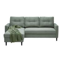 Sedací souprava BERGEN, oboustranná, mátově zelená - mátově zelená, Moderní, kov/dřevo (192/82/138cm) - Based