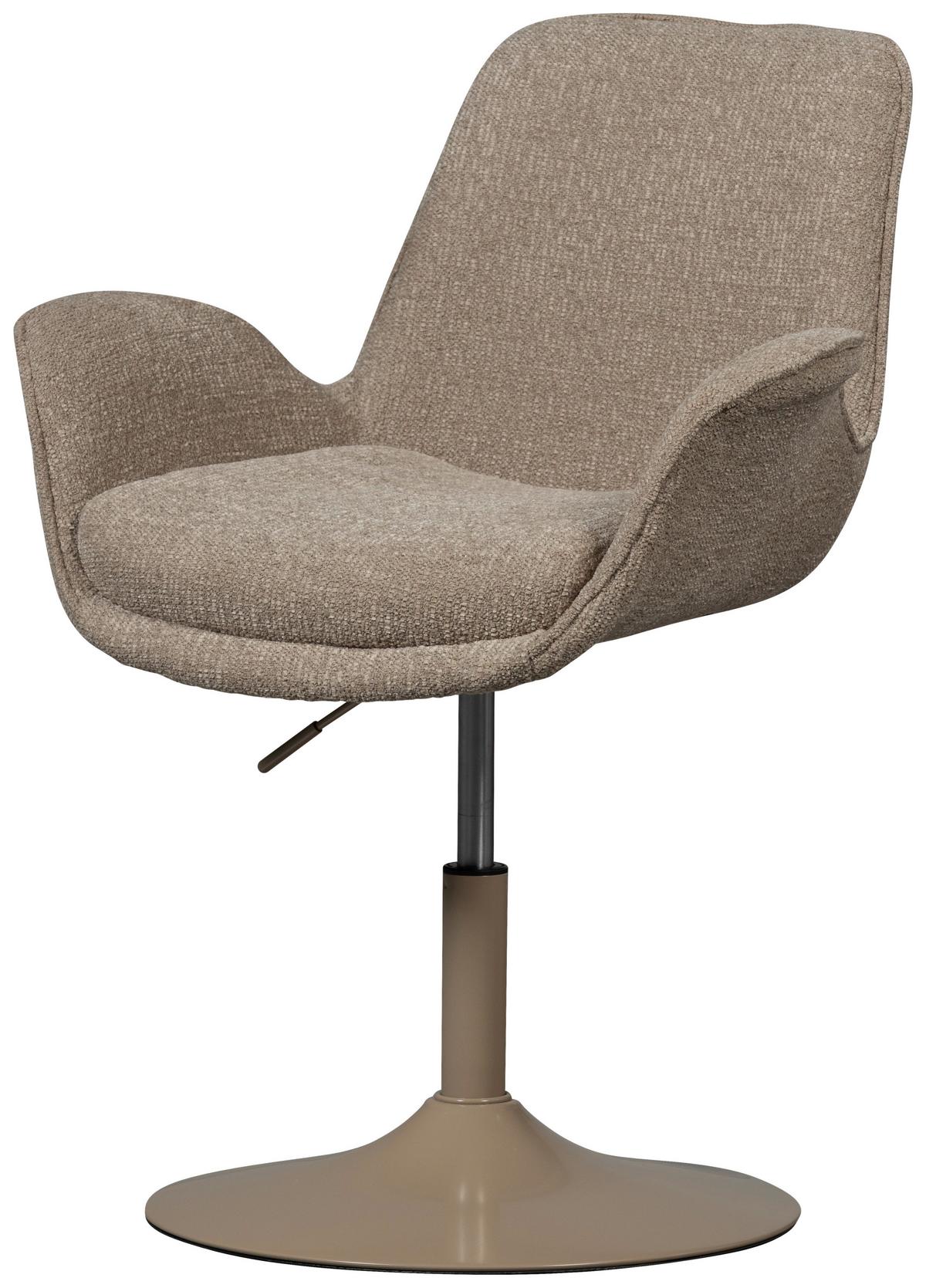 Armlehnstuhl Marten Sandfarben B: 70cm - Sandfarben, MODERN, Textil/Metall (70/90/66cm) - Livetastic