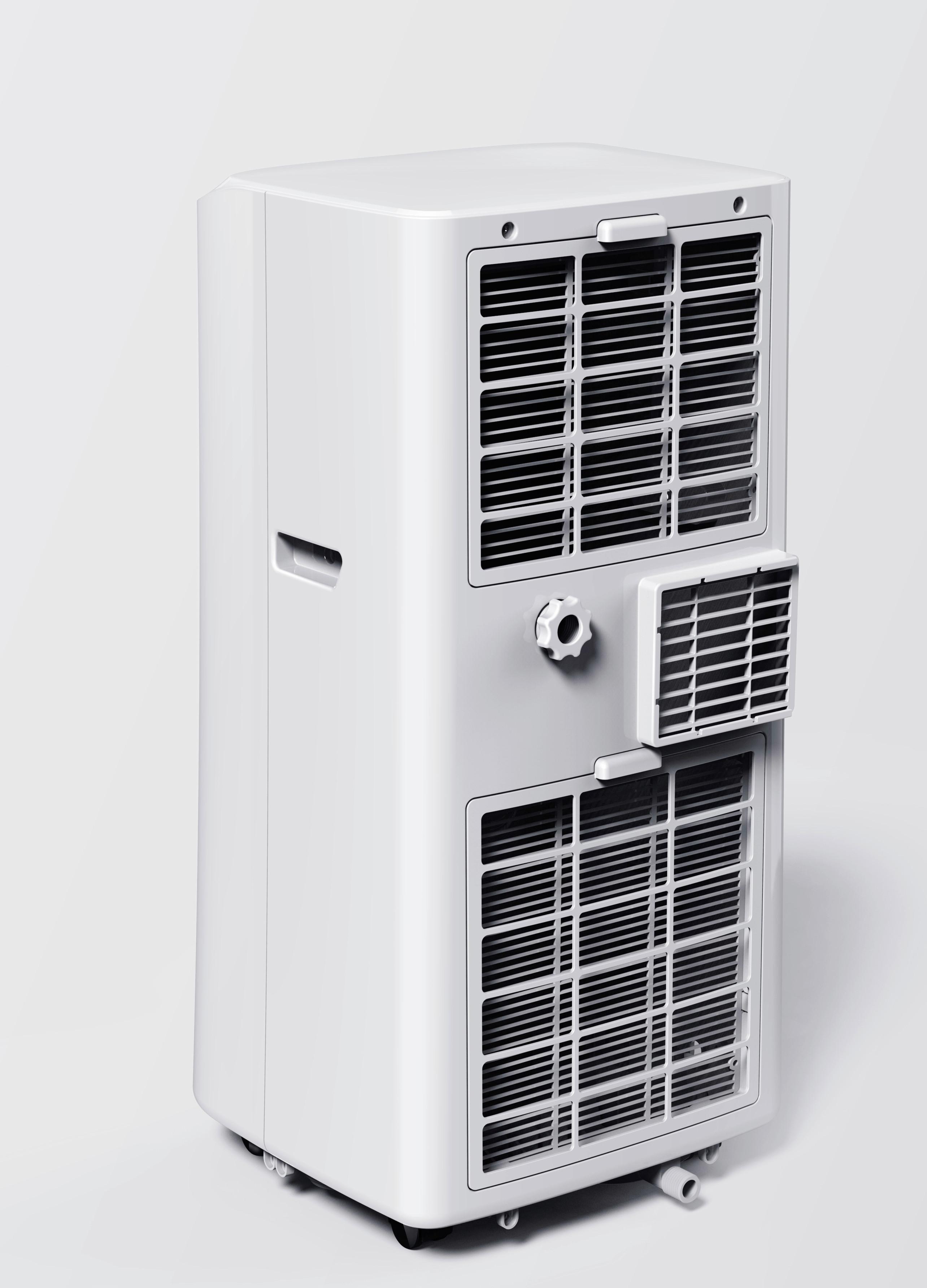 Mobile Klimaanlage Ka 7000 B: 31 cm mit Schlauch - Weiß, Basics (30,5/67,8/32,8cm) - Nabo
