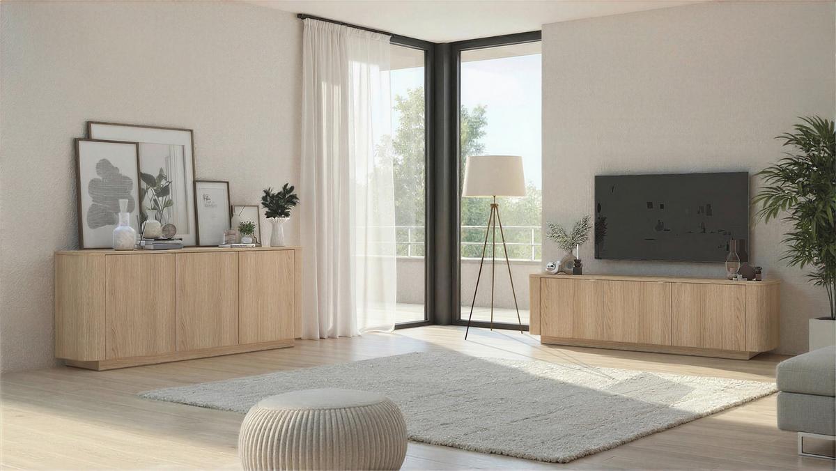 Sideboard Adriatico Eichefarben B: 181 Cm - Eichefarben, Design, Holzwerkstoff (181/76/43cm) - MID.YOU