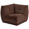 Modul Sofa Giselle Ecke B: 105 cm Cord Braun - Braun, Trend, Textil (105/80/105cm) - Livetastic
