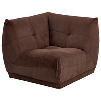 Modul Sofa Giselle Ecke B: 105 Cm Cord Braun - Braun, Trend, Textil (105/80/105cm) - Livetastic