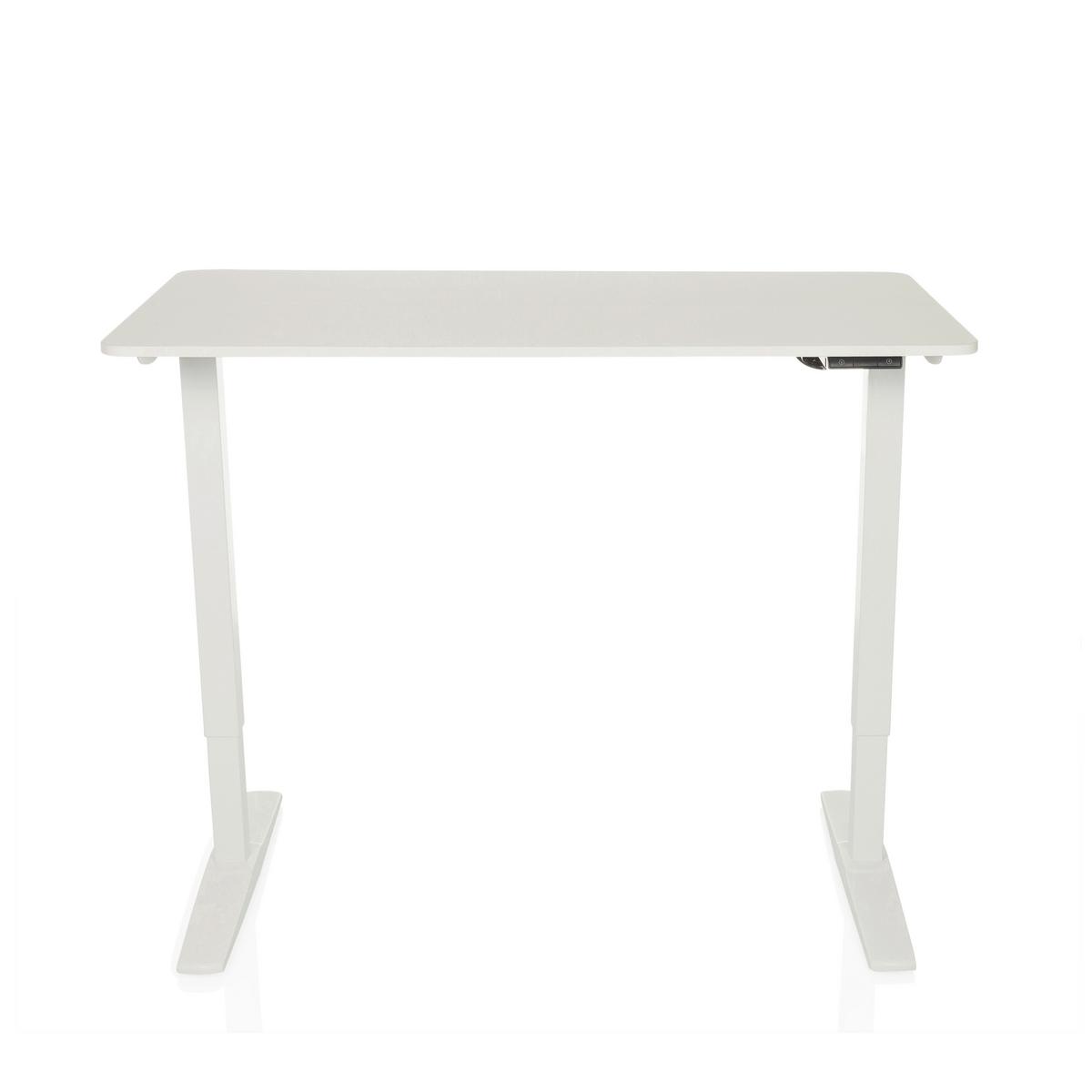 Schreibtisch Weiß B: 120 cm - Weiß, MODERN, Holzwerkstoff (120/60/75 - 120cm) - MID.YOU