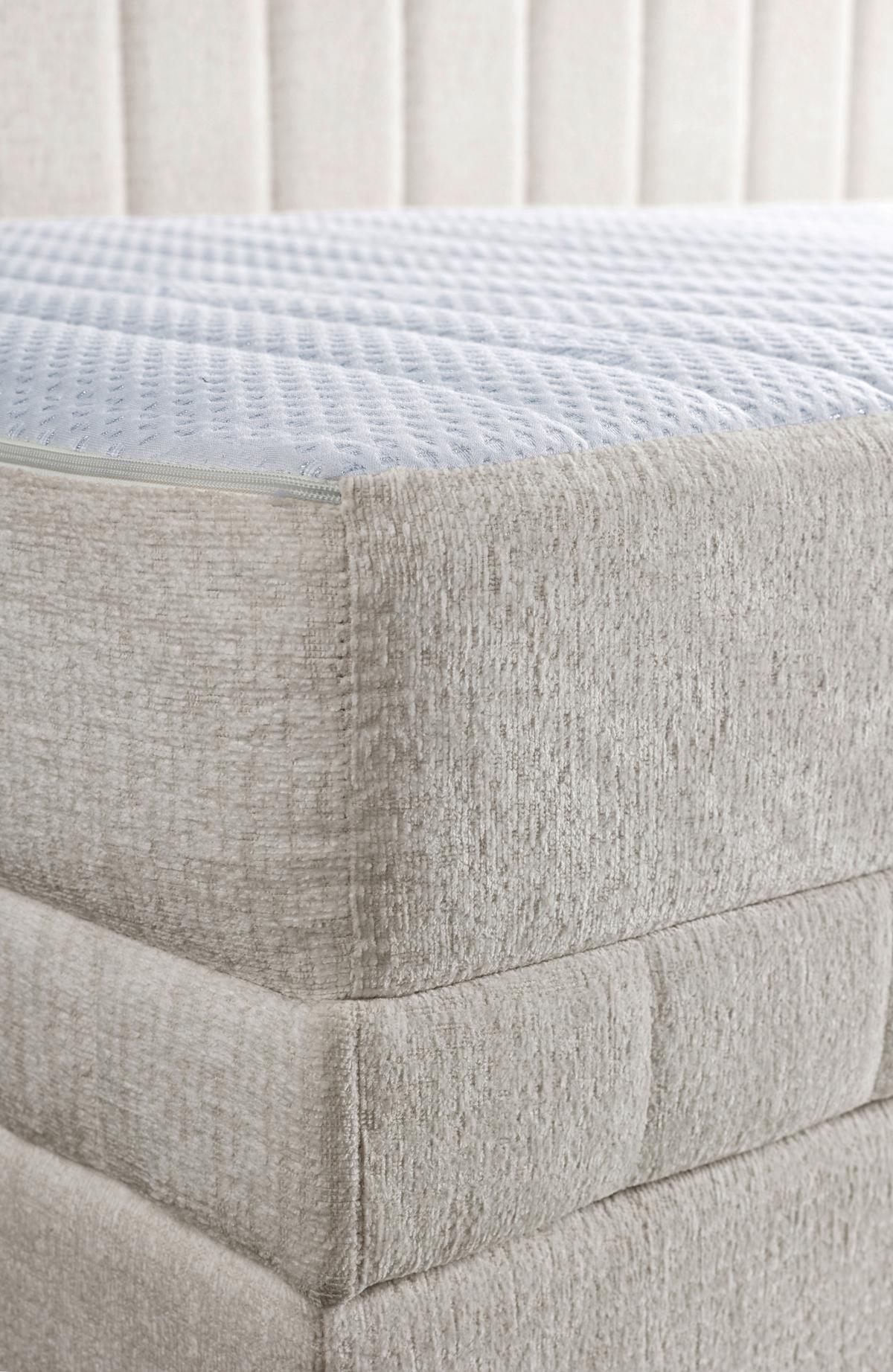 Schlafsofa Roma - Beige/Schwarz, Design, Textil (212/83/99cm) - MID.YOU