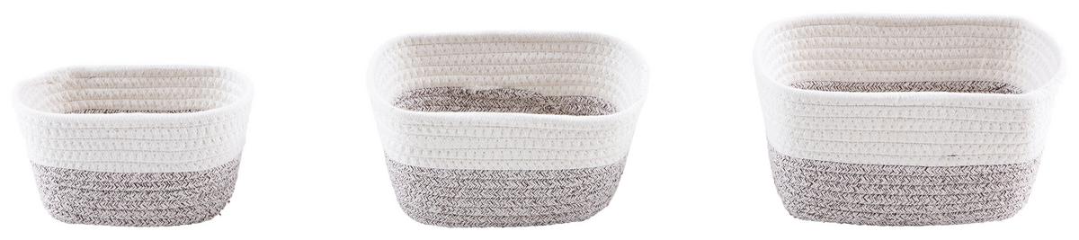 Aufbewahrungskorb 3tlg Seegras/stroh Versch. Farben - Multicolor/Naturfarben, Basics, Naturmaterialien (23/12/18cm) - Ondega