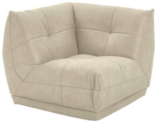 Modul Sofa Giselle Ecke B: 105 Cm Creme - Creme, Trend, Textil (105/80/105cm) - Livetastic