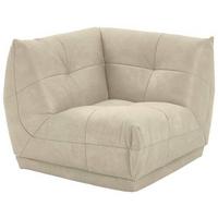 Modul Sofa Giselle Ecke B: 105 Cm Creme - Creme, Trend, Textil (105/80/105cm) - Livetastic