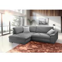 Ecksofa Casa Grande, Grau Schenkel: 178x268 cm - Silberfarben/Hellgrau, Design, Textil (178/268cm) - Livetastic