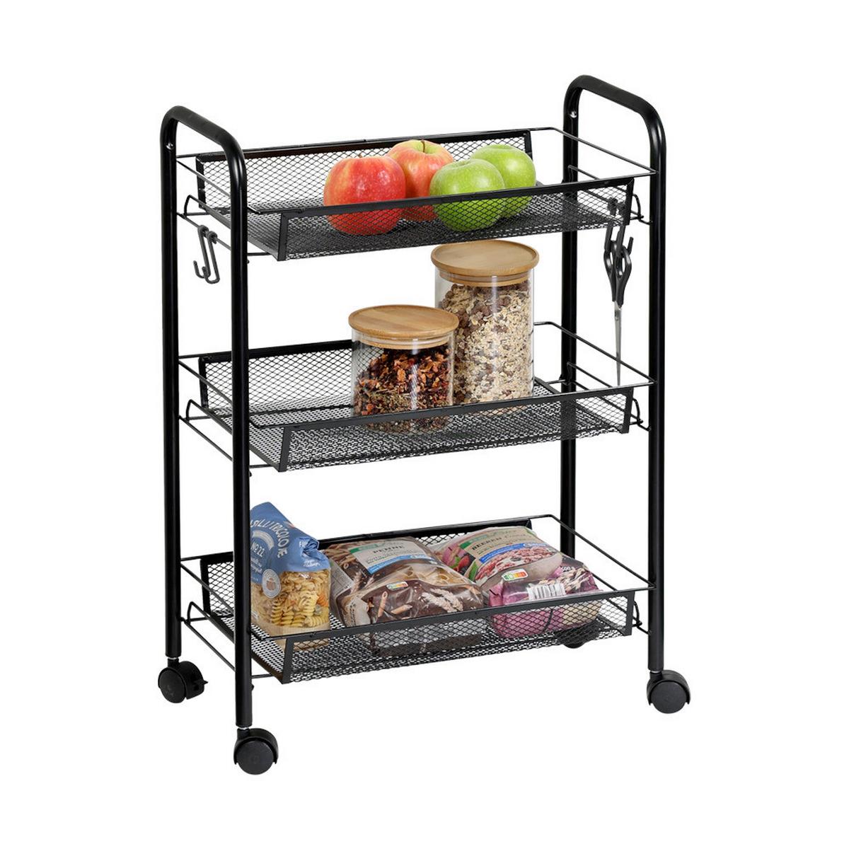 ALLZWECKWAGEN Schwarz L: 26cm - Schwarz, Basics, Metall (26/44/63.5cm) - Kesper
