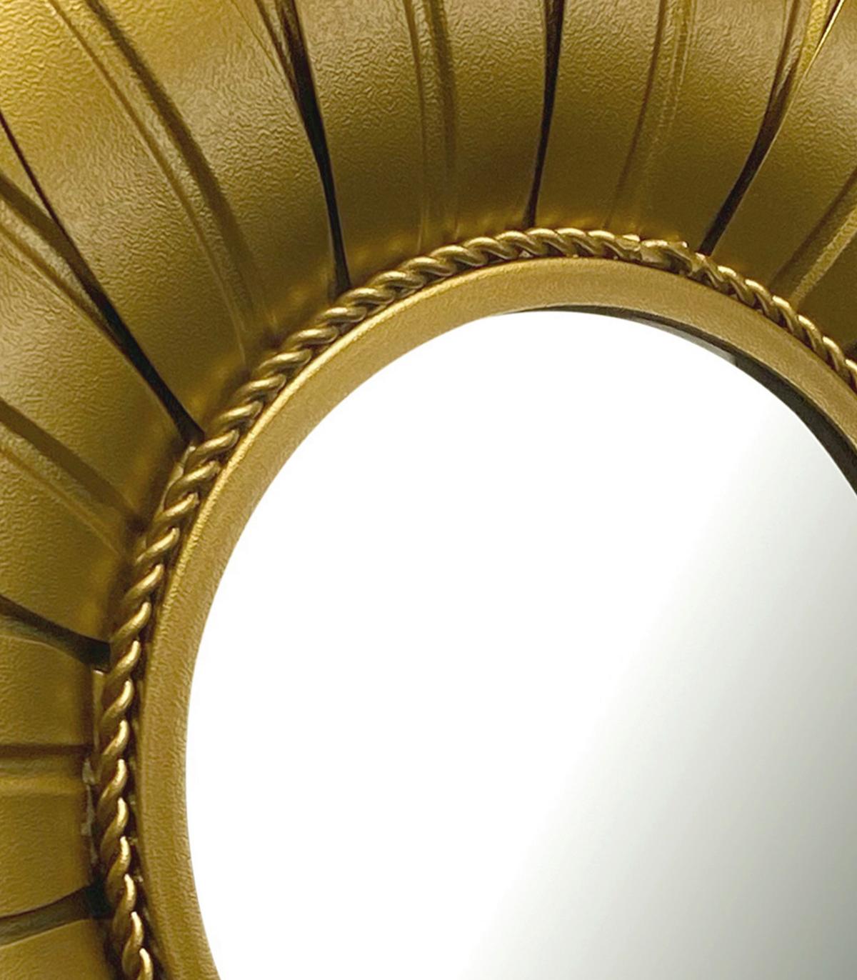 Wandspiegel Goldfarben B: 60 Cm - Goldfarben, Design, Glas/Metall (60/60/4cm) - MID.YOU