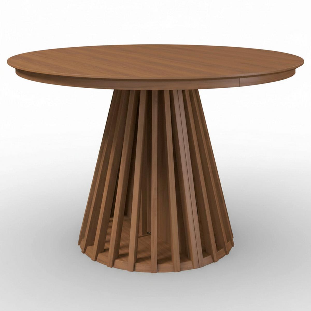 Výsuvný stôl ENNIO 120 - barvy vlašských ořechů, Moderní, kov/dřevo (120-200/75/120cm) - Bessagi Home