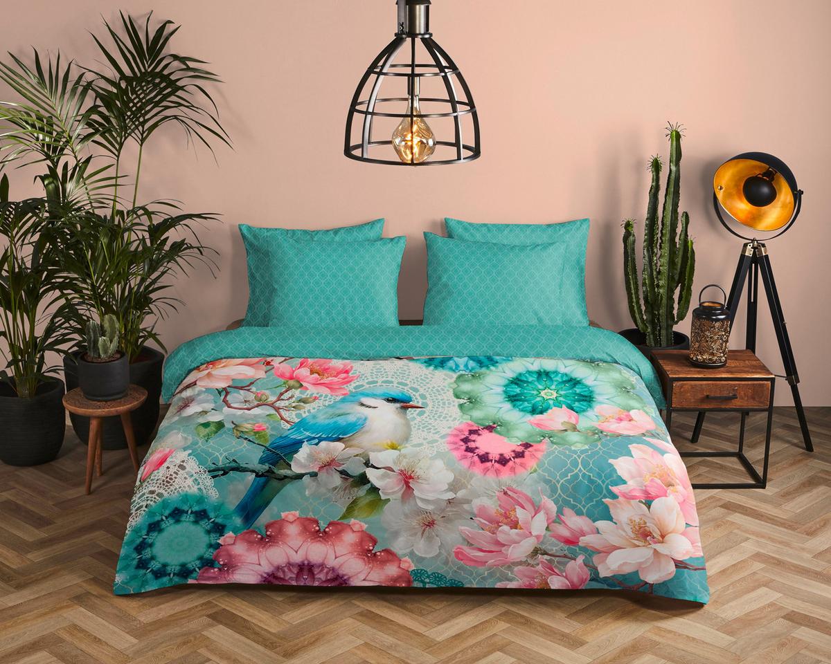 BETTWÄSCHE ELDISA - Hellrosa/Multicolor, Design, Textil (140/200cm)