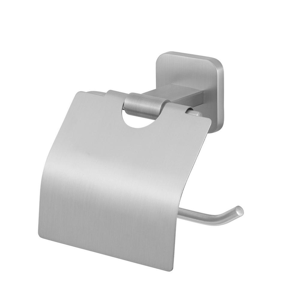 Toilettenpapierhalter Porto Matt Edelstahlfarben B: 14,5cm