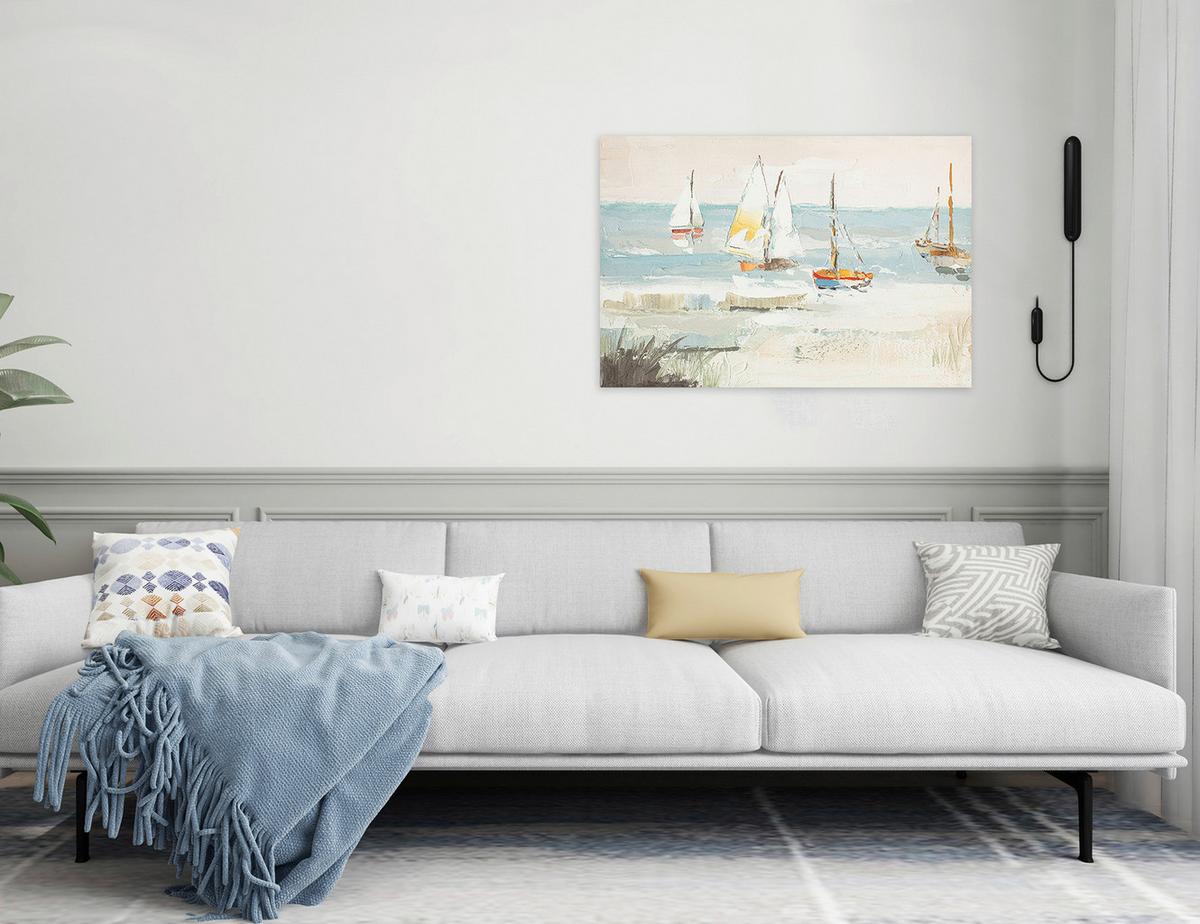 Malba na plátně SUMMER SAIL - vícebarevná, Moderní, kompozitní dřevo/textil (120/80/3,8cm) - Mömax