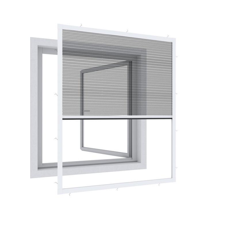 MückeNIX, Fliegengitter für Fenster aus Kunststoff Weiß RAL 9016