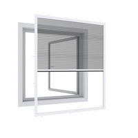 Fliegengitter Fenster 100x120 Cm Weiß Wetterfest - Weiß, Basics, Textil/Metall (100/120cm)