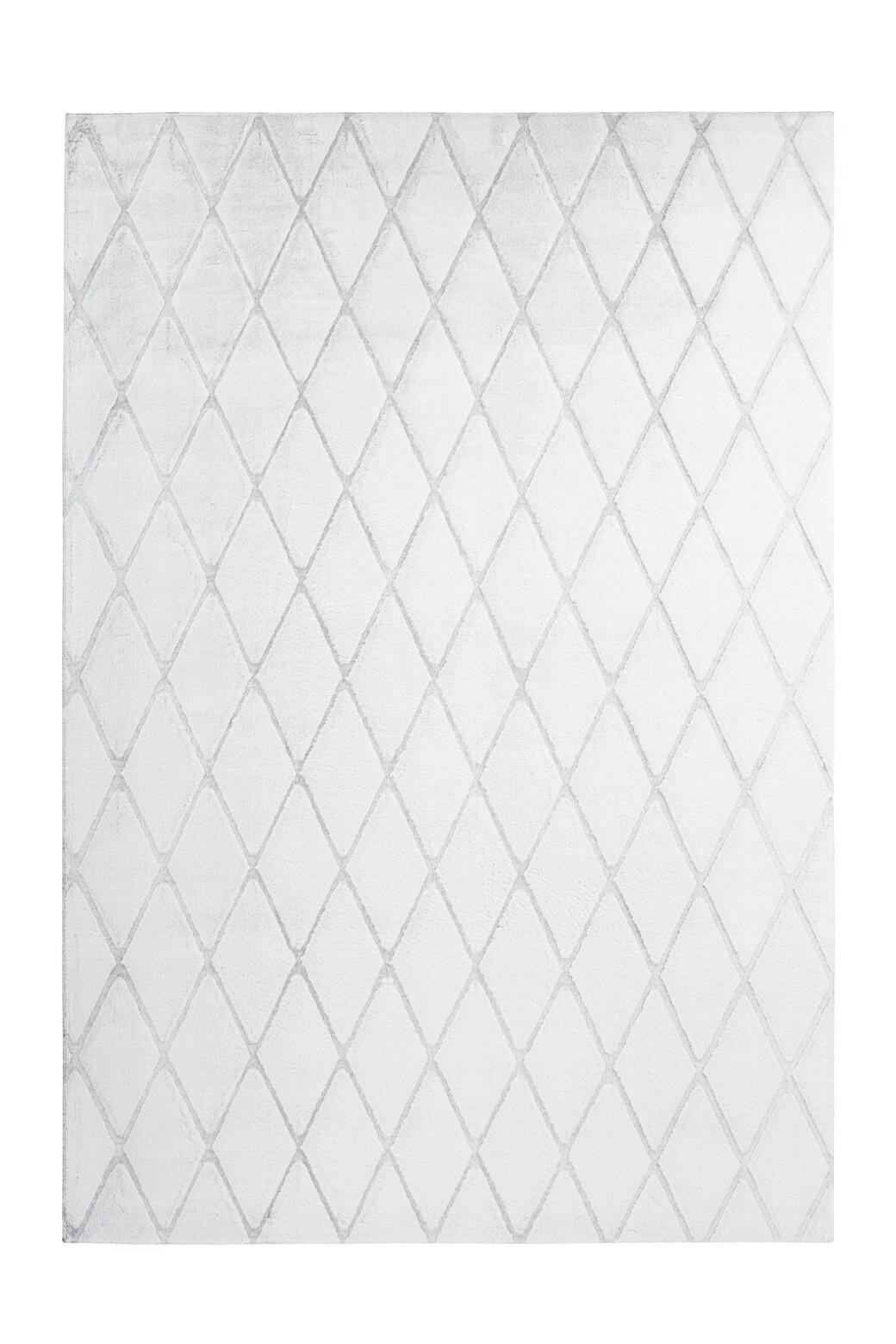 Teppich Grau, Weiß Vivica 225, BxL: 160x230 cm - Weiß/Grau, KONVENTIONELL, Textil (160/230cm) - Kayoom