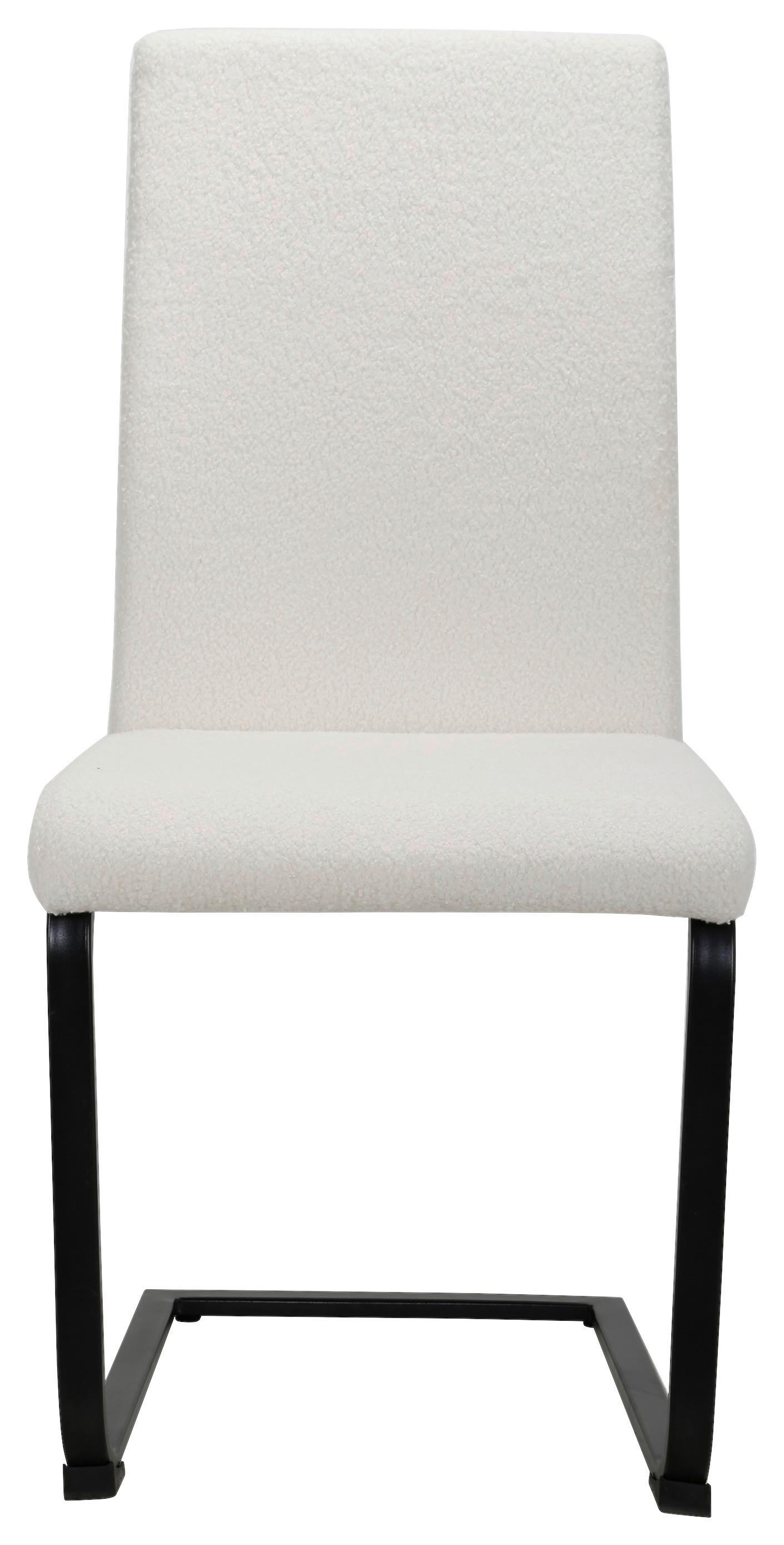 STOLIČKA S PRUŽNÝM PODNOŽÍM TEDDY GIGA-S - čierna/biela, Modern, kov/drevo (48/99/60cm)