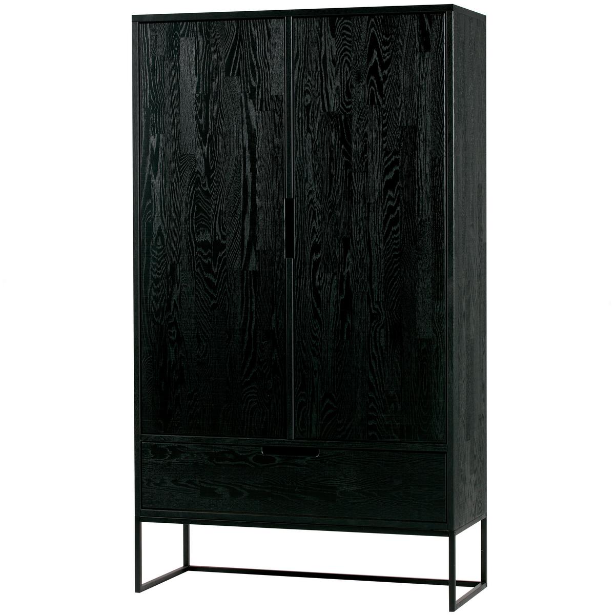 Mehrzweckschrank Silas Schwarz B: 85 Cm - Schwarz, Design, Holz (85/149/35,5cm) - Livetastic