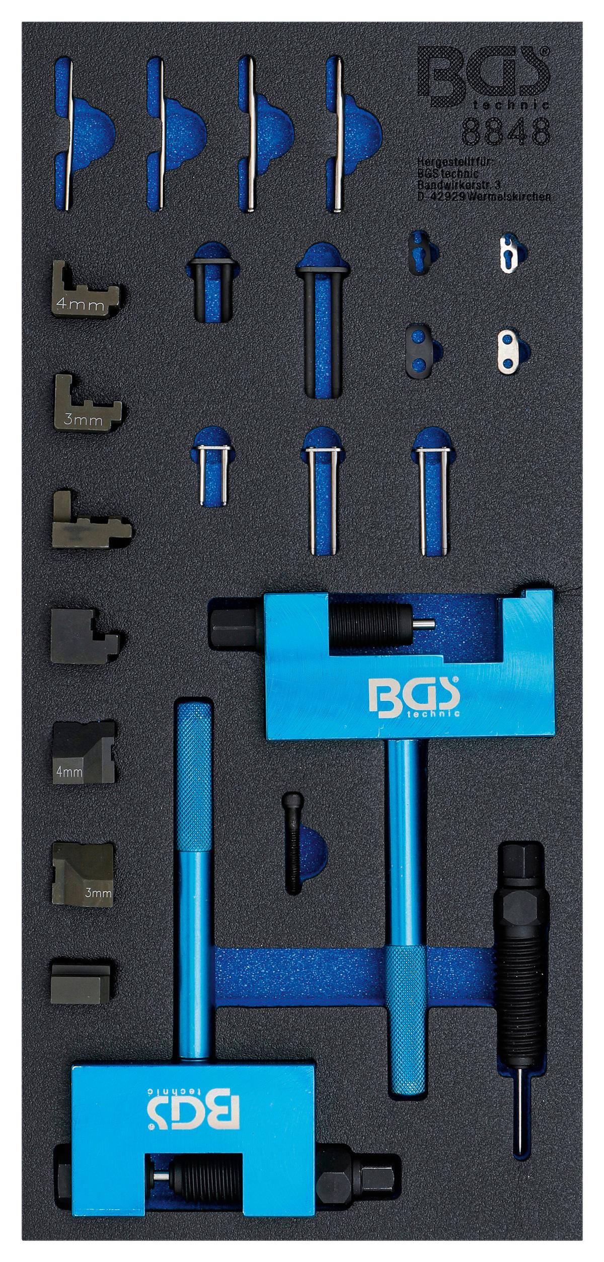 Steuerketten-Nietgerät 8848 - Blau/Schwarz, Basics (43,9/20,8/6,1cm)