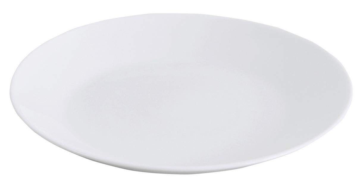 Plytký tanier GITTE -BASED- - biela, Basics, sklo (24,8/2,5cm) - Based