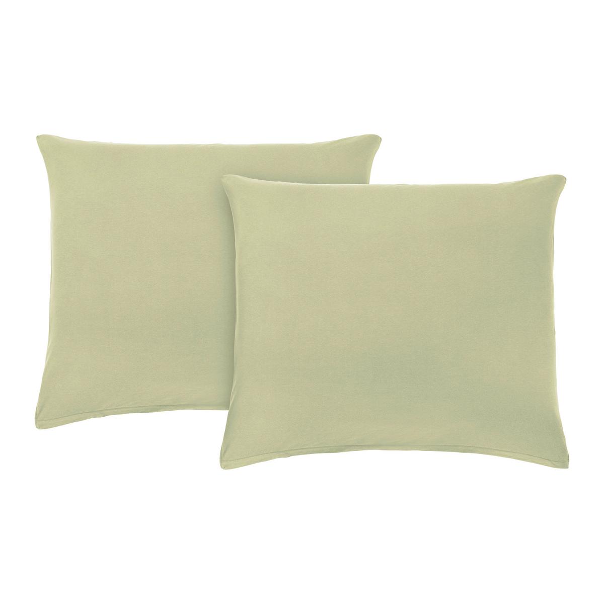 Sada potahů na polštář Basic,70/90cm,šalvějově zelená - šalvějově zelená, Moderní, textil (70/90cm) - Modern Living